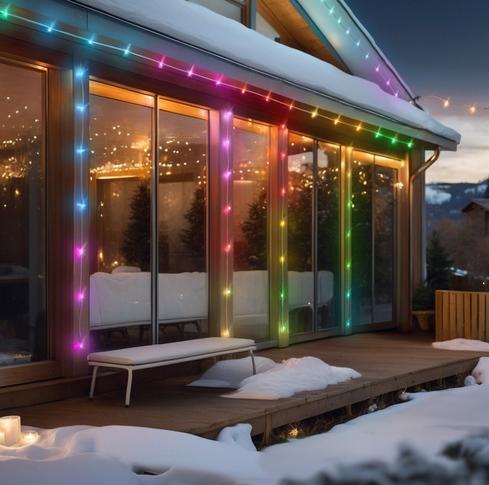 Actual product image Hama Smart LED fairy lights, WLAN, colour change, dimmable, outdoor, IP44, 10m, colourful (10 m)