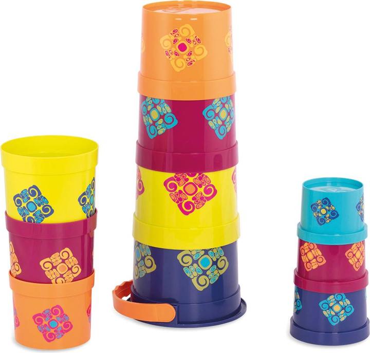 Actual product image B.toys B. Bazillion Buckets Colourful stacking cups