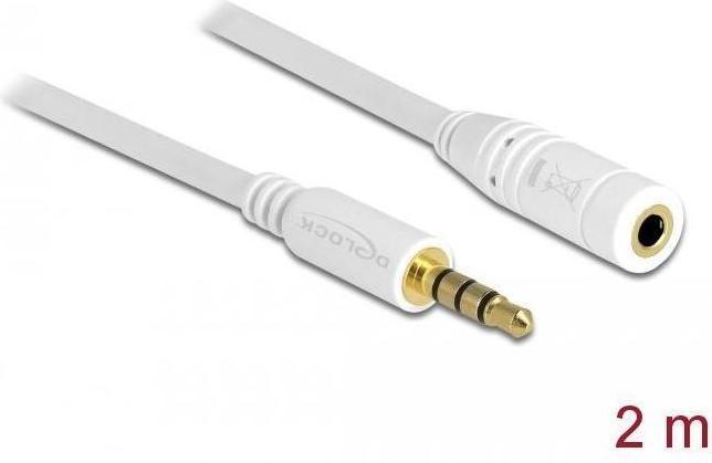Produktbild Delock 3.5mm Klinke – 3.5mm Buchse (2 m, AUX Kabel)