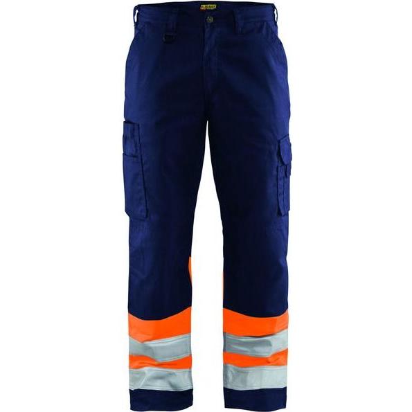 Blakläder, Arbeitshose, unisex Warnschutzhose 1564 marine, orange Grösse 58 (58)