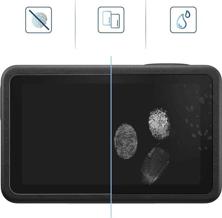 Actual product image Spigen Tech-Protect Glass Fit+ 2-pack armoured glass DJI Osmo Action 5 Pro