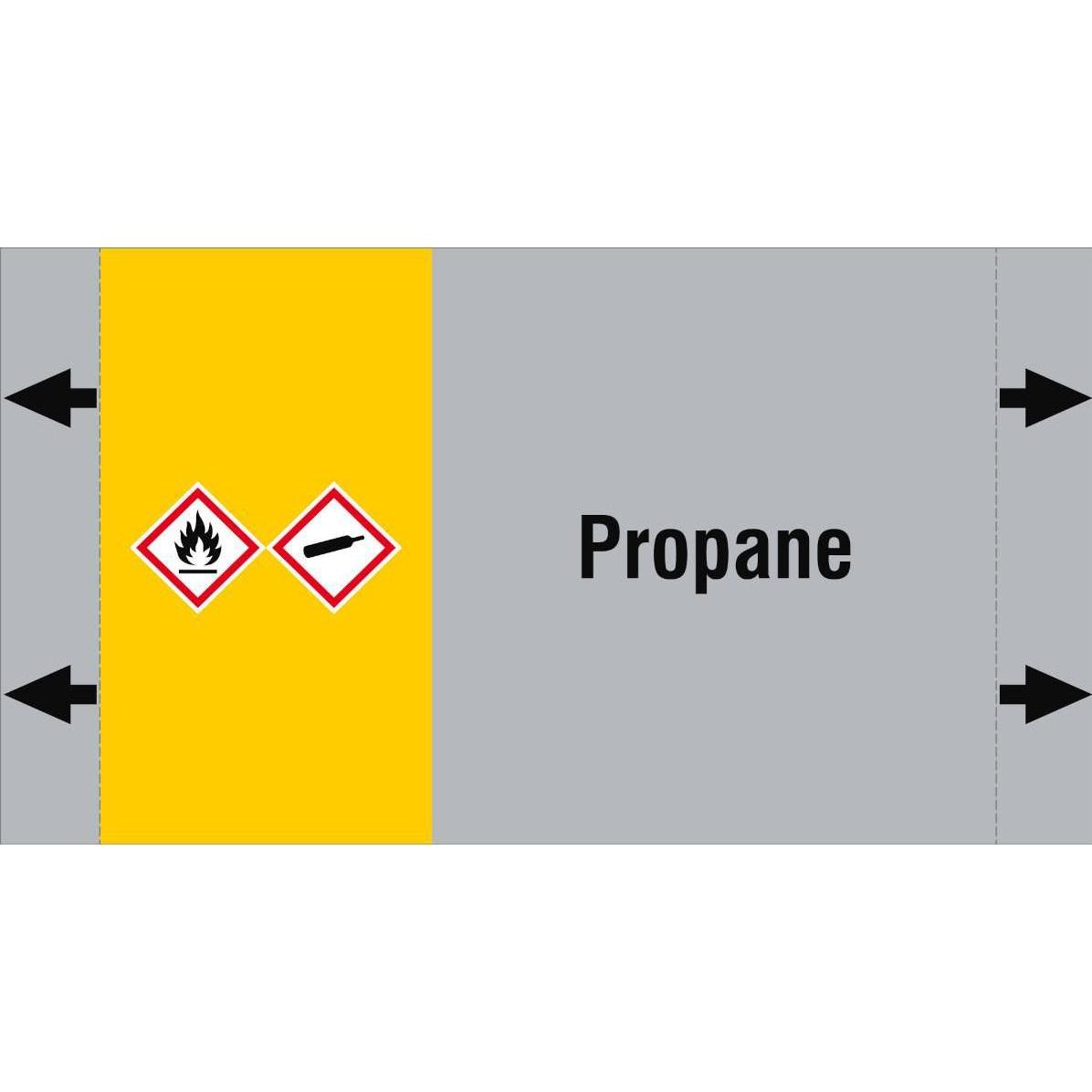 Brady, Etiketten, ISO 20560 Pipe Markers - Gas