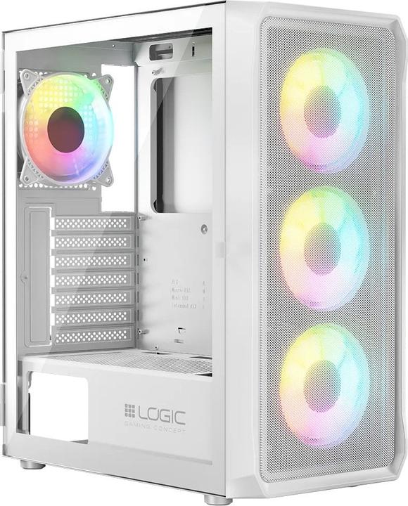 Actual product image Logic PORTOS ARGB MINIDI USB 3.0 Case White (ATX)