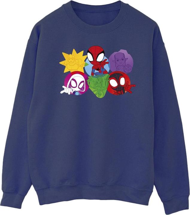 Immagine prodotto Spidey And His Amazing Friends Faces Felpa Uomo (4XL)