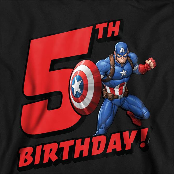 Image du produit Captain America - Sweat à capuche 5TH BIRTHDAY - Enfant (116)