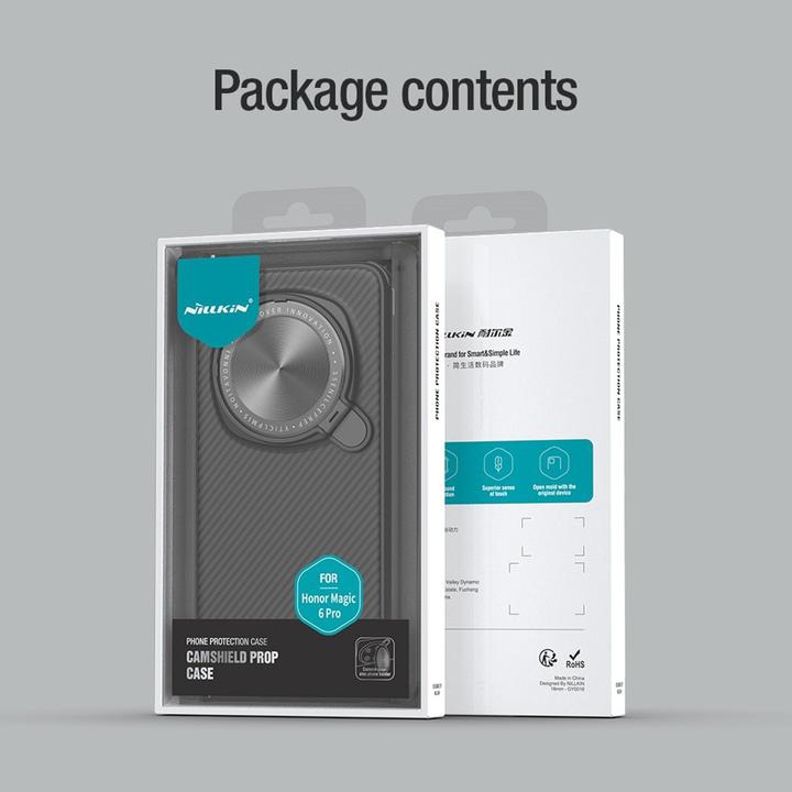 Actual product image Nillkin CamShield Prop Case for Honor Magic 6 Pro Black (Honor Magic6 Pro)