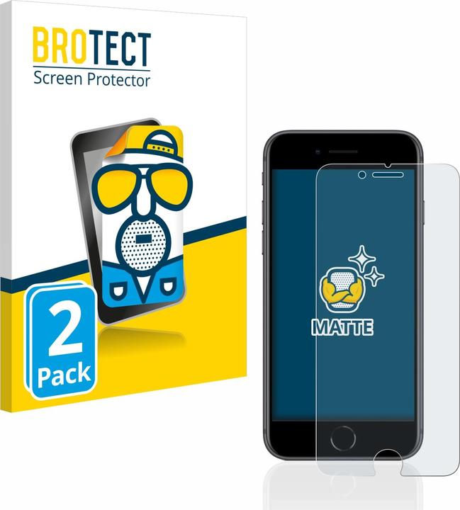 Actual product image BROTECT Anti-glare screen protector matt (2 Piece, Apple iPhone 8)