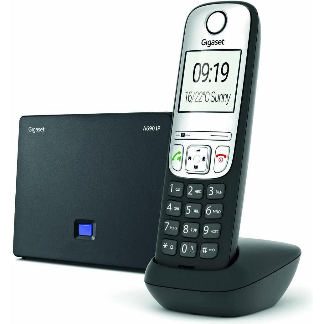 Gigaset A690IP (DE-Version), Telefon, Schwarz