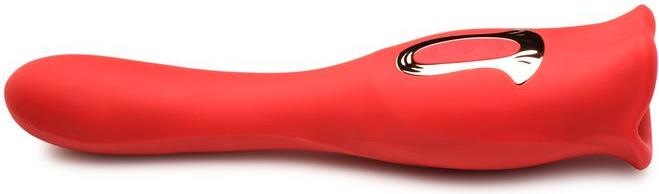 Image du produit XR Brands Lickgasm Baiser + Vibromasseur Baiser Double Face - Rouge