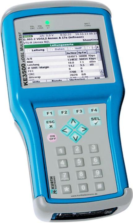 Immagine prodotto Kurth Tester DSL KE3500 xDSL Multitest incl. opzione VoIP (0.49810 + 0.49830-5)
