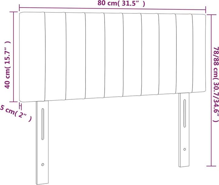 Produktbild vidaXL Laureen (80 x 5 x 88 cm)