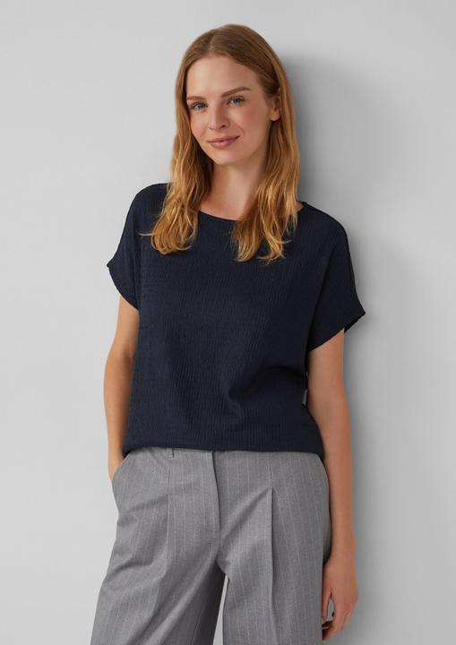 Immagine prodotto S.Oliver T-Shirt Strukturiertes T-Shirt im Relaxed Fit (44)