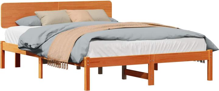 Actual product image vidaXL Holz-Bettgestell (150 x 200 cm)