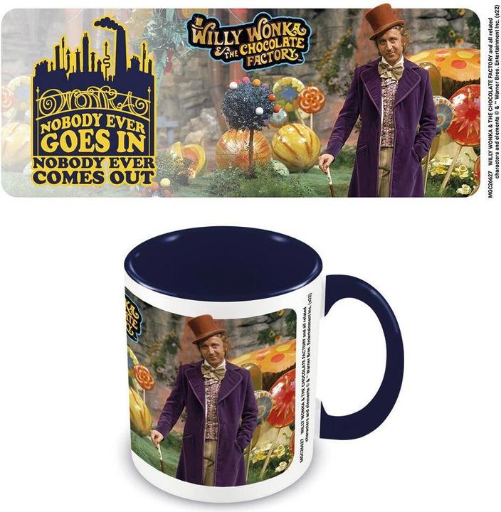 Image du produit Willy Wonka & the Chocolate Factory Tasse à café Nobody Comes Out Intérieur bicolore (325 ml, 1 x)