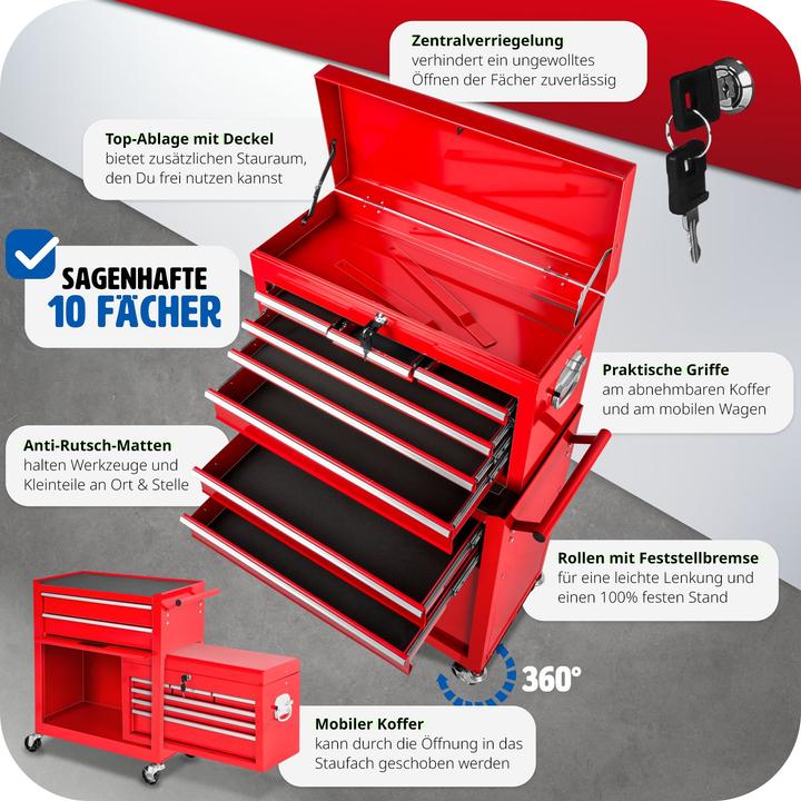 Actual product image tectake Tool trolley (1x)