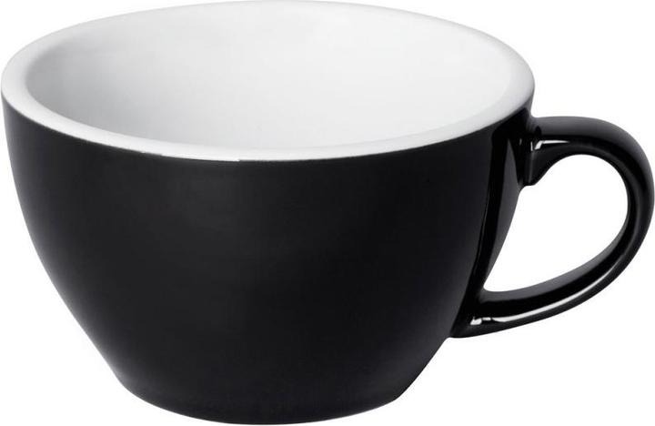 Sellmer 250ml Cappuccino Tasse (schwarz/black), Egg (250 ml, 1 x)