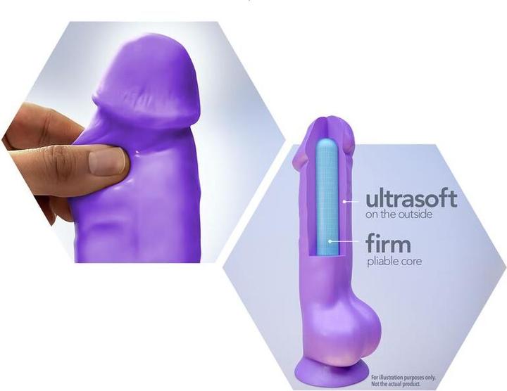 Produktbild Blush Novelties Au Naturel Chub - 10 Inch Long - Fat 3" Thick Dildo - Ultra Soft Sensa Feel Dual Den