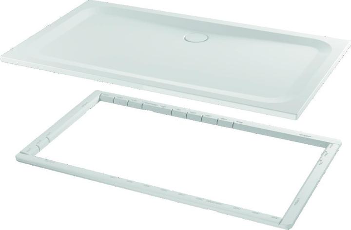 Produktbild Bette Ultra Rechteck-Duschwanne mit Minimum-Wannenträger, 1800x1000x35mm, Glasur Plus, 5808