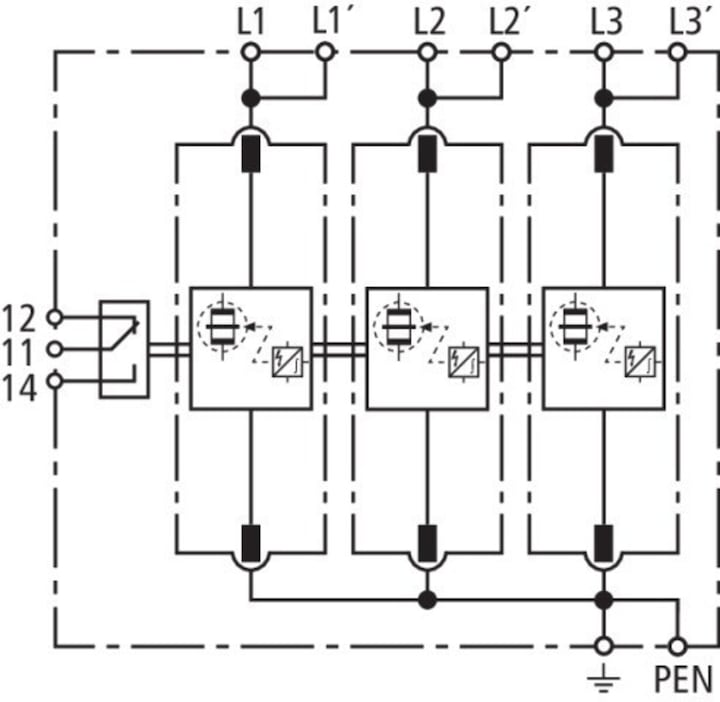 Actual product image Dehn SOEHNE Combination arrestor valve TNC 255