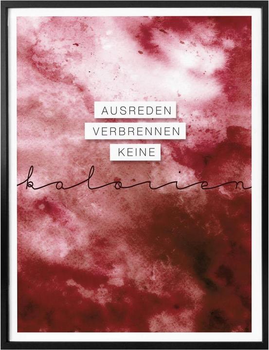 Immagine prodotto Trenddeko Le scuse non fanno bruciare calorie (60 x 80 cm)