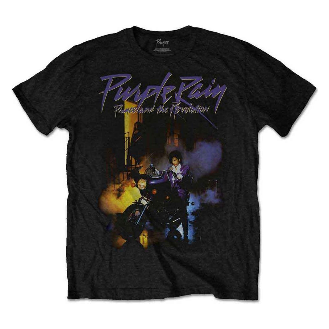 Prince, Herren, Shirts, Purple Rain, Schwarz, (Xl)