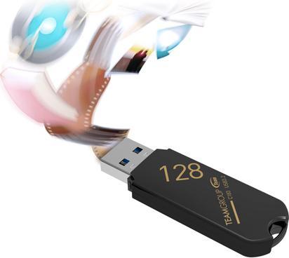 Actual product image Team Group TC1833128GB01 memory USB C183 128GB USB 3.0 Juodas (128 GB, USB-A)