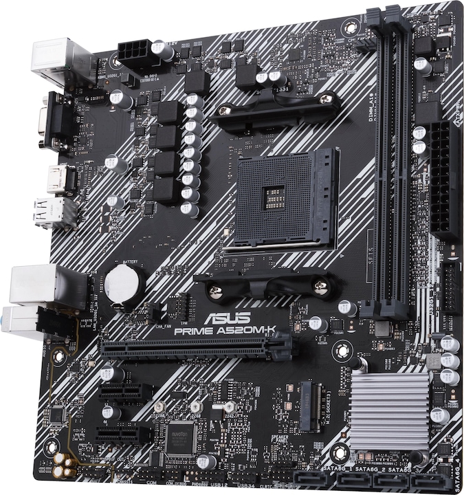 Productafbeelding ASUS Prime A520M-K (AM4, AMD A520, mATX)