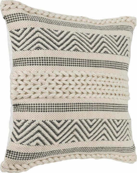 EGLO Kissen Melut 45 x 45 cm, Beige/Schwarz (45 x 45 cm)