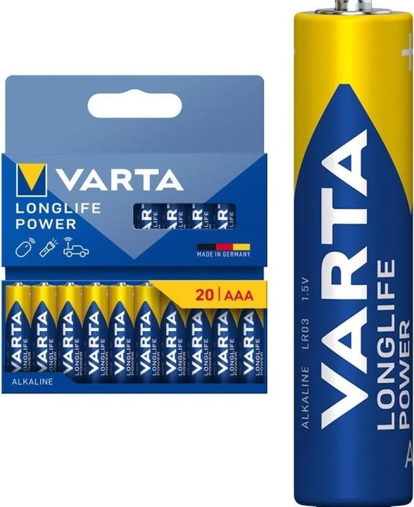 Produktbild Varta 1x20 Longlife Power Micro AAA LR 03 04903121720 (20 Stk., AAA, 1260 mAh)