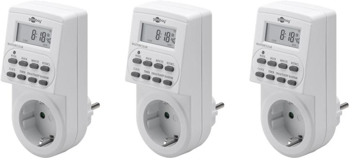 Goobay Digital Timer, 3 pieces, White