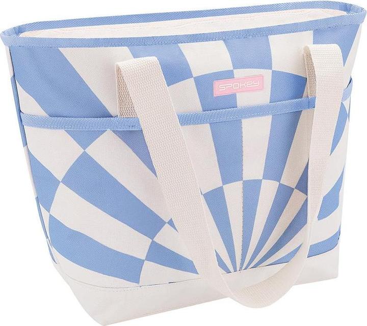 Blue, white