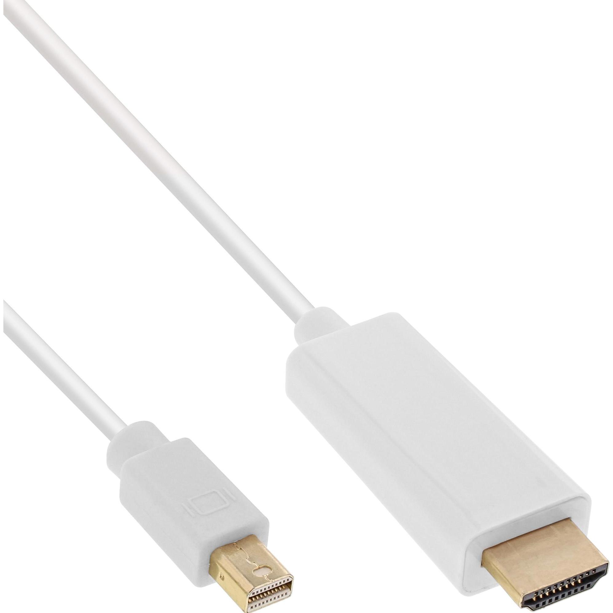 InLine Mini DisplayPort — HDMI (Typ A) (2 m, DisplayPort), Video Kabel