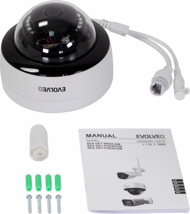 Actual product image Evolveo Detective POE8 SMART camera antivandal POE/ IP - přídavná kamera k WN8,IP8,POE8 (1920 x 1080 Pixels)
