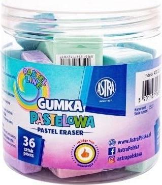 Astra Quadratischer Pastellradierer 28x28mm (36 Stück)