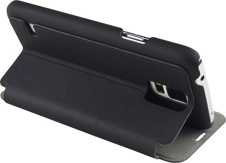 Actual product image Mobiparts Slim Folio Case Samsung Galaxy S5 Mini Black (Samsung Galaxy S5 Mini)