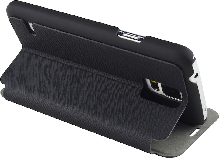 Productafbeelding Mobiparts Slim Folio Case Samsung Galaxy S5 Mini Black (Samsung Galaxy S5 Mini)