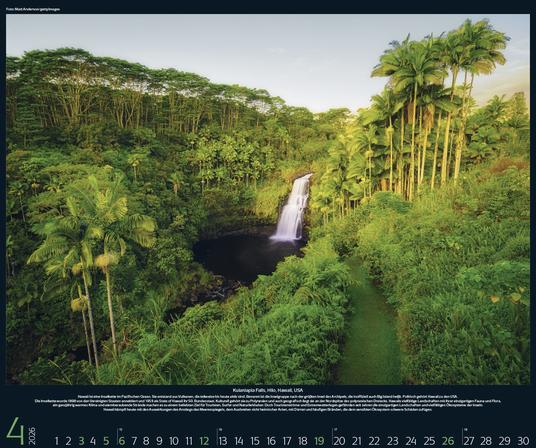 Produktbild Bedrohte Naturparadiese 2026 (45,5x55 cm)