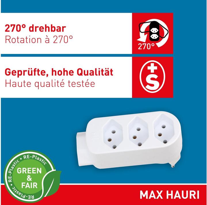 Actual product image Max Hauri ADAPT 3+1x Typ 13 weiss drehbar (Type 13, 4x)