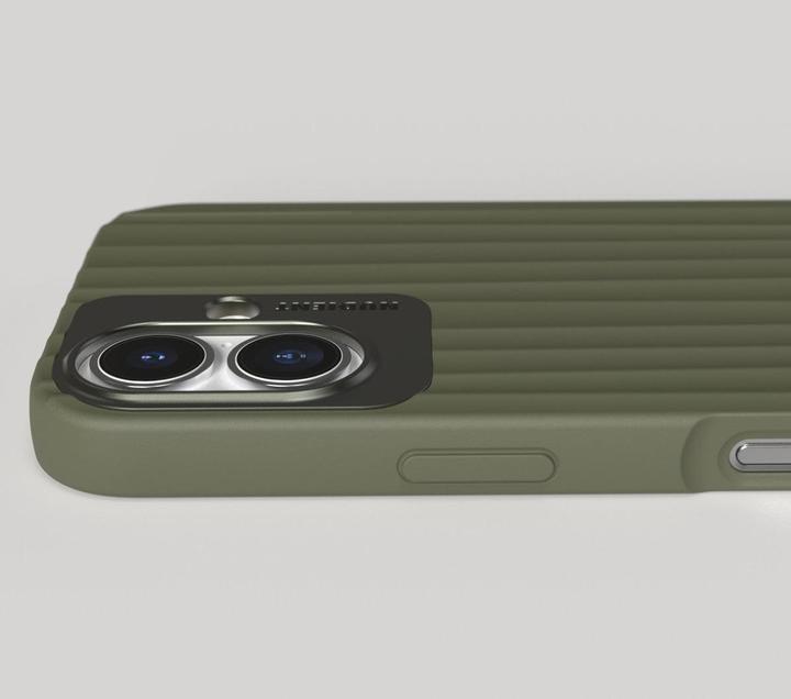 Produktbild Nudient Back Cover Bold MagSafe iPhone 16 Olive Green (Apple iPhone 16)