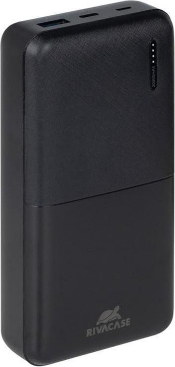 Rivacase POWER BANK USB 20000MAH / Black VA2571 (20000 mAh, 18 W, 74 Wh)