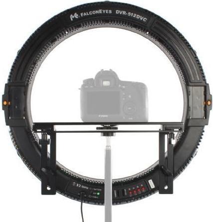 Productafbeelding Falcon Eyes Bi-Colour LED Ring Lamp Dimbaar DVR-512DVC op 230V (Staafarmatuur)