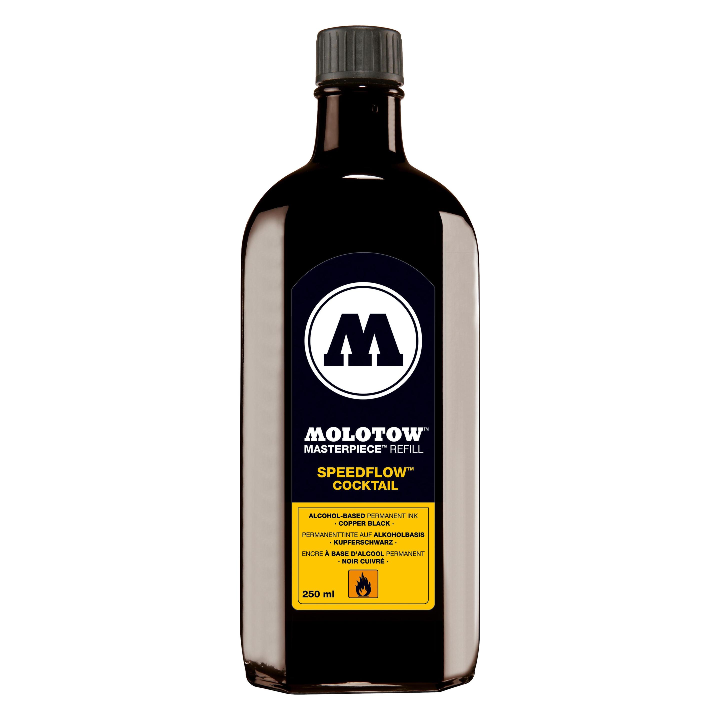 Molotow Nachfülltinte Masterpiece Speedflow 250ml Kupferschwarz