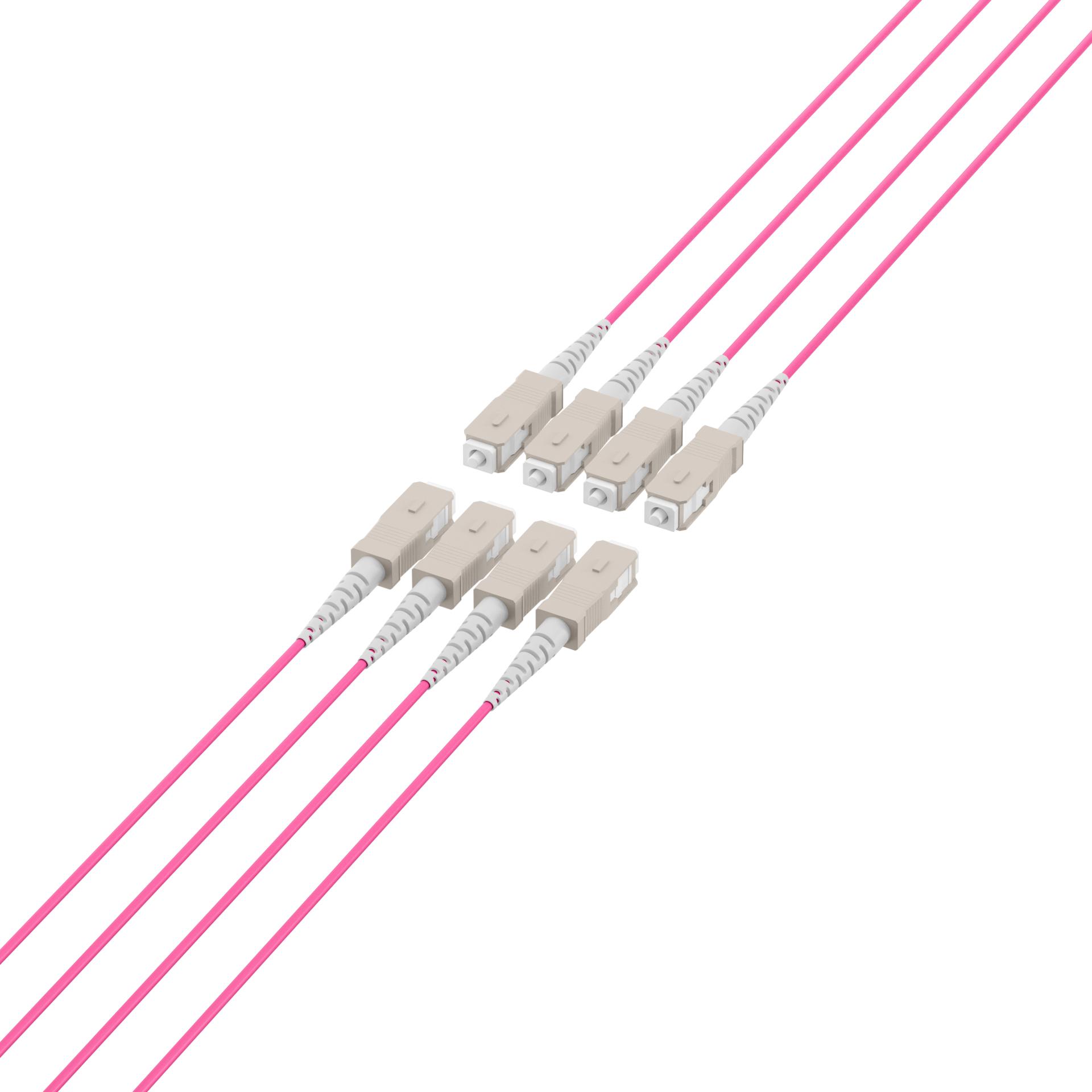 EFB Elektronik Trunkkabel U-DQ ZN BH OM4 8G 1x8 SC-SC 20m Dca LSZH (20 m), Netzwerkkabel