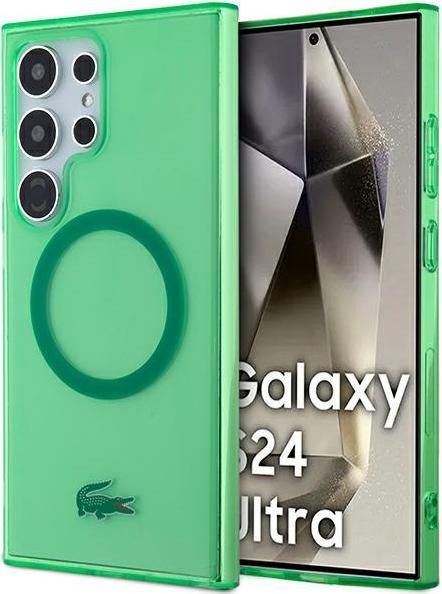 Image du produit Lacoste LCHMLULON S928 zielony/green étui rigide transparent MagSafe (Samsung Galaxy S24 Ultra)
