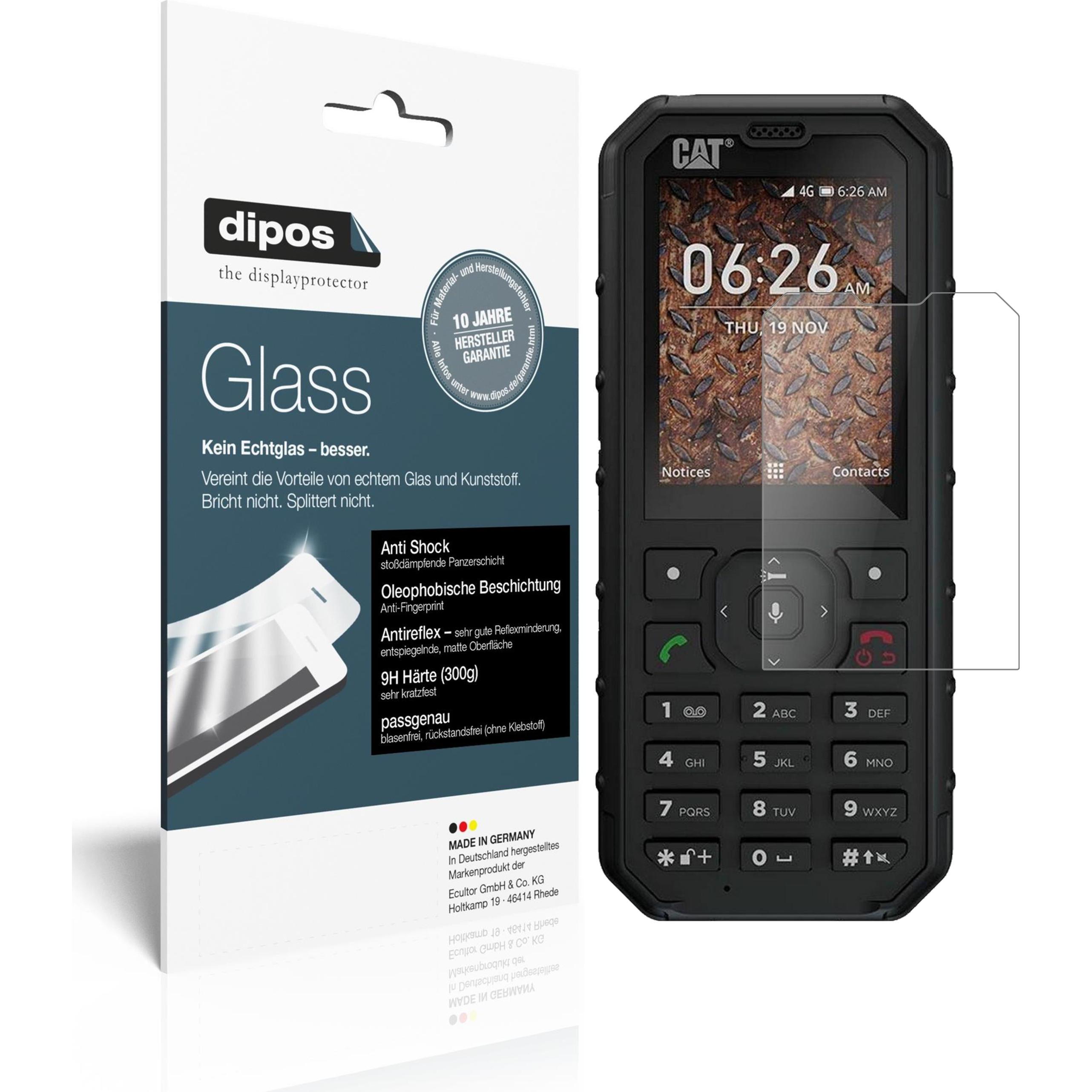 Dipos Displayschutz Anti-Shock (2 Stück, CAT B35), Smartphone Schutzfolie, Transparent
