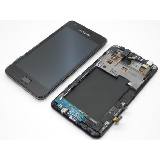 Samsung Mea Front Octa LCD Black (Display, GT-I9100), Mobilgerät Ersatzteile, Schwarz