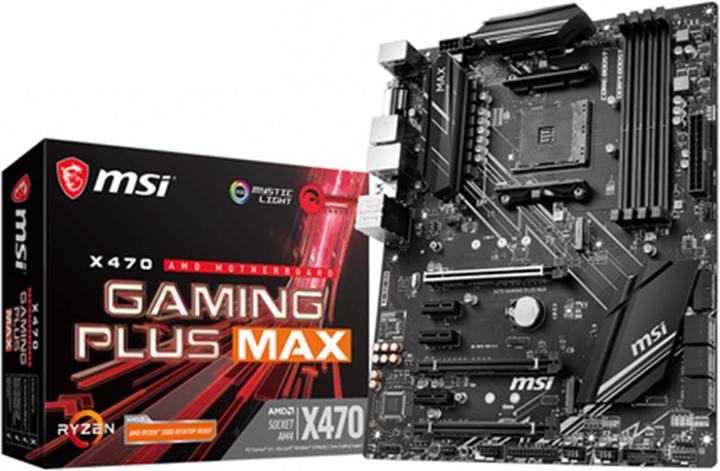 Actual product image MSI X470 Gaming Plus Max (AM4, AMD X470, ATX)