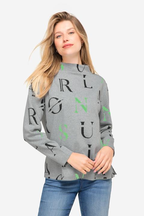 Immagine prodotto Laurasøn Felpa con stampa con lettere, collo alto, maniche lunghe e OEKO-TEX (L)