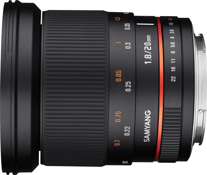 Actual product image Samyang 20mm f/1.8 ED AS UMC - Nikon F (Nikon F, full size)