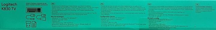 Produktbild Logitech Wireless Illuminated Keyboard K830 (DE, Kabellos)